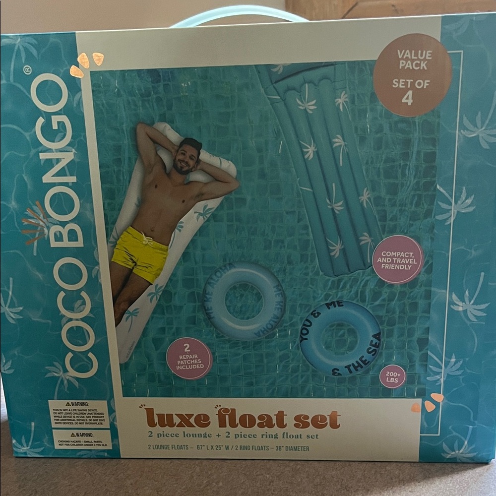 Coco Bongo Luxe Float Set in Blue
